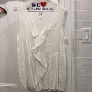 Edme & Esyllte white cotton top bought at Anthropologie